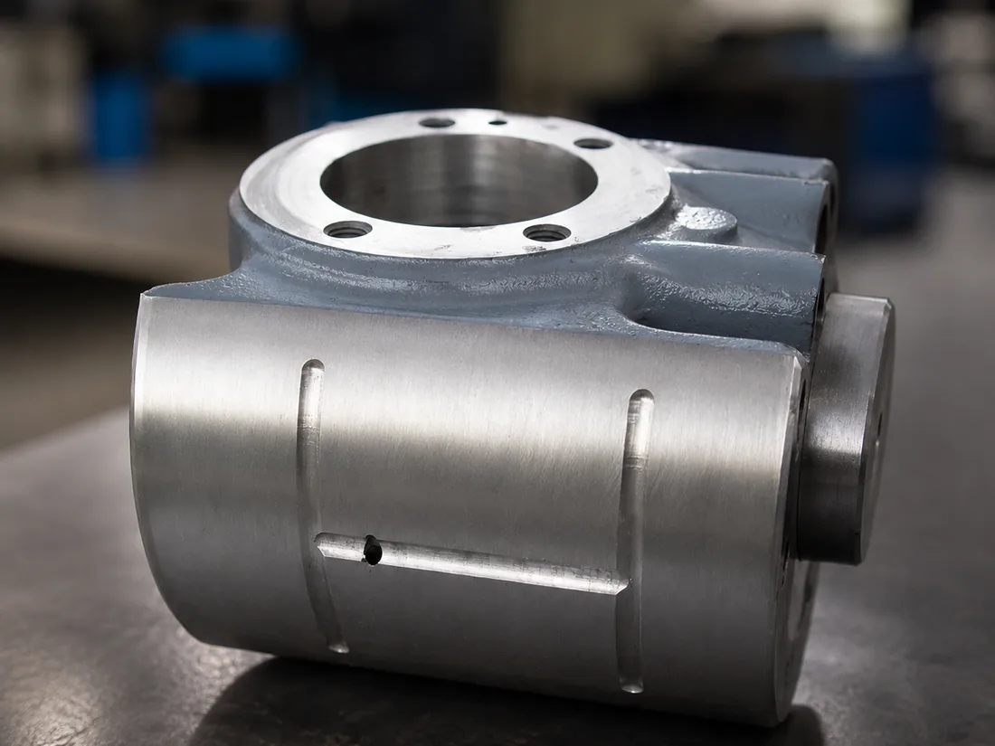 Crosshead slide with a machined and lined guide face