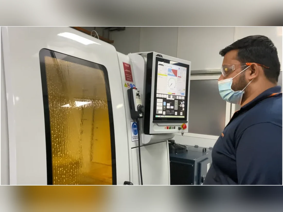 CNC grinding at the Shaheen Arabia facility in Jubail