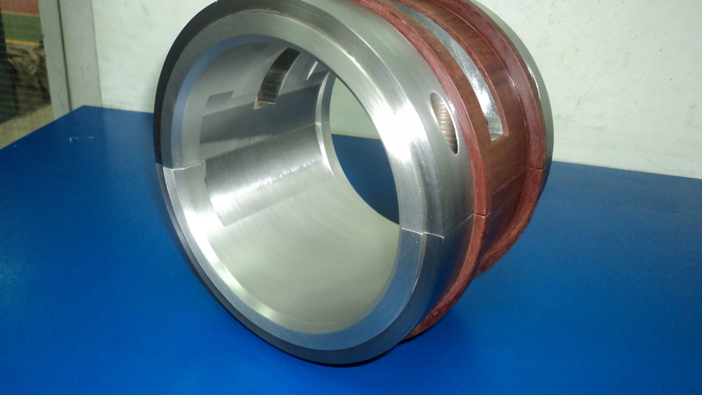 Insulated motor bearing shell at the Shaheen Arabia workshop, Jubail
