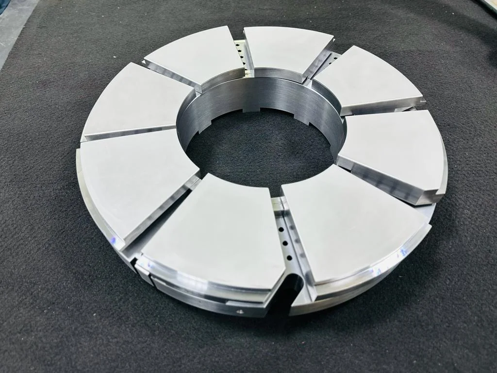Loaded thrust bearing with white metal pads, Shaheen Arabia, Jubail