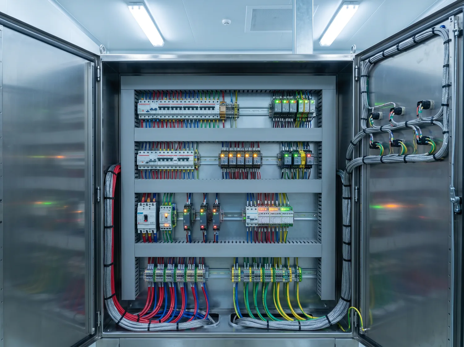 PLC Control Panel & LV Switchgear — SACOM